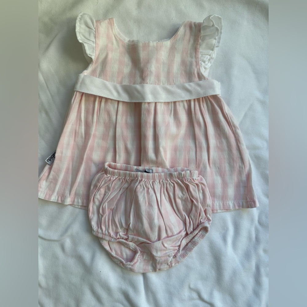 Charming Pink Striped Diaper Cover Set